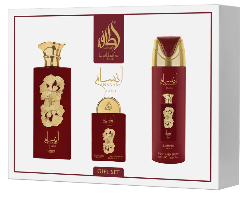 LATTAFA-PRIDE ANSAAM GOLD GIFT SET