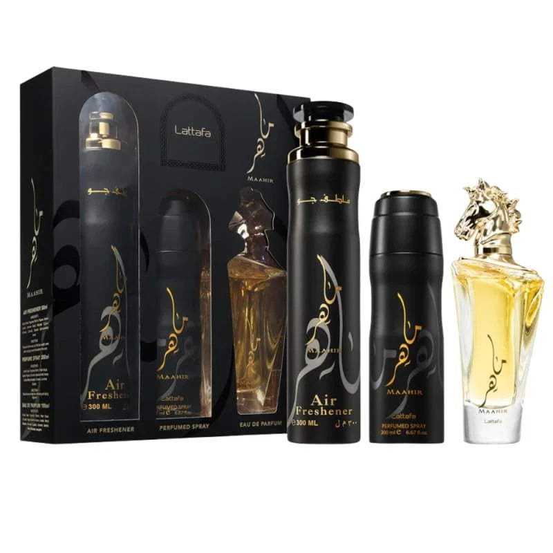 Lattafa Maahir 3-Piece Gift Set